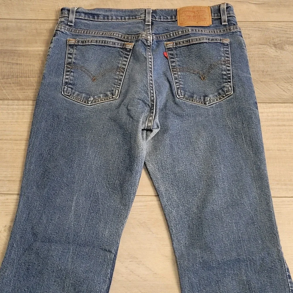 👖Vintage 90s Levi's 517 Bootcut Jeans Mens 34x31 Blank Red Tab Made USA Western